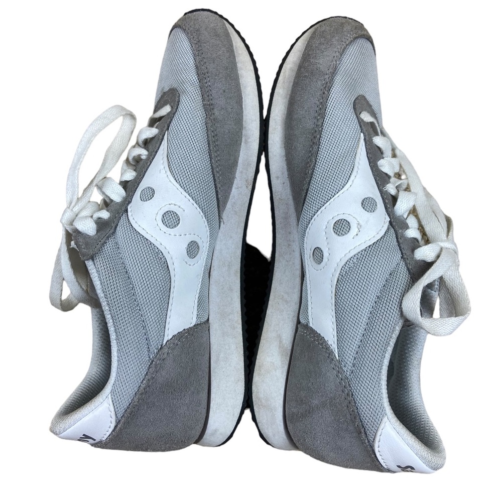 Saucony Shoes Womens 6.5 Hornet Gray White Lace Up Sneakers
